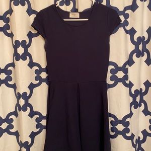 Navy shirt sleeve dress